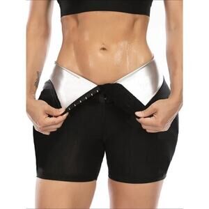 Sauna Sweat Shorts for Women – High Waist Tummy Control Shaper Pants Lifting